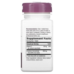 Thành phần vi chất của Nature's Way Cranberry Premium Blend 60 Tablets 033674150207