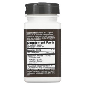 Thành phần vi chất của Nature's Way Curica Turmeric 300 mg 60 Vegan Capsules 033674107546