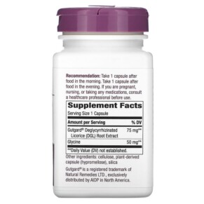 Thành phần vi chất của Nature's Way DGL Ultra 75 mg 90 Vegan Capsules 033674129159