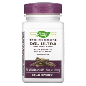 Thực phẩm chức năng Nature's Way DGL Ultra 75 mg 90 Vegan Capsules 033674129159