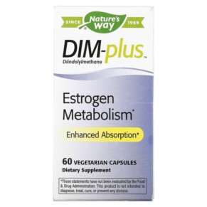 Thực phẩm chức năng Nature's Way DIM-Plus Estrogen Metabolism 60 Vegetarian Capsules 033674148105