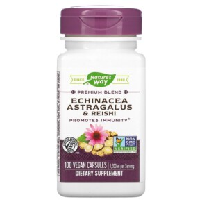 Thực phẩm chức năng Nature's Way Echinacea Astragalus & Reishi 400 mg 100 Vegan Capsules 033674004135