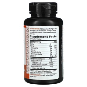 Thành phần vi chất của Nature's Way Evening Primrose Max Strength 1.300 mg 60 Softgels 033674154182