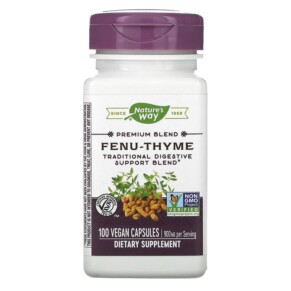 Thực phẩm chức năng Nature's Way Fenu-Thyme 450 mg 100 Vegan Capsules 033674003503