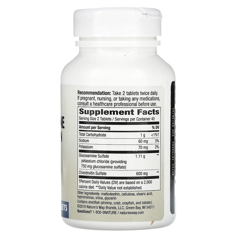 Nature's Way FlexMax Glucosamine Chondroitin 80 Tablets 2 Thành phần vi chất của Nature's Way FlexMax Glucosamine Chondroitin 80 Tablets 033674141915