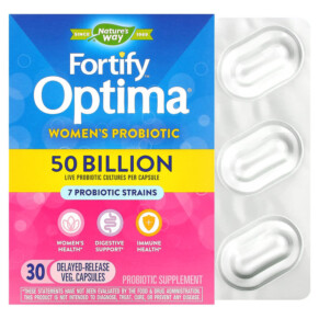 Thực phẩm chức năng Nature's Way Fortify Optima Women's Probiotic 50 Billion 30 Delayed Release Veg. Capsules 033674103364
