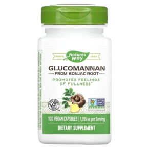 Thực phẩm chức năng Nature's Way Glucomannan from Konjac Root 665 mg 100 Vegan Capsules 033674136751