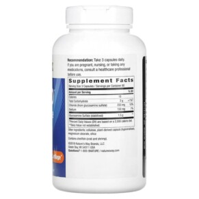Thành phần vi chất của Nature's Way GS-500 Glucosamine Sulfate 240 Capsules 763948017874