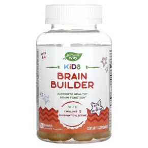 Thực phẩm chức năng Nature's Way Kids Brain Builder Ages 4+ Lemonade 60 Gummies 033674138823