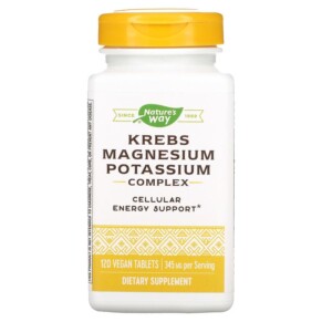 Thực phẩm chức năng Nature's Way Krebs Magnesium Potassium Complex 172 mg 120 Vegan Tablets 763948077663