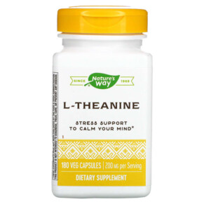 Thực phẩm chức năng Nature's Way L-Theanine 100 mg 180 Veg Capsules 763948095506