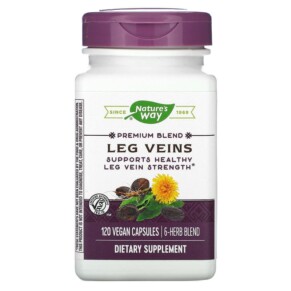 Thực phẩm chức năng Nature's Way Leg Veins Premium Blend 120 Vegan Capsules 033674153352