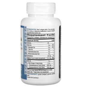 Thành phần vi chất của Nature's Way Mega-DHA Premium Fish Oil 1.000 mg 60 Softgels 033674156827