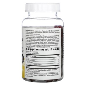 Thành phần vi chất của Nature's Way Melatonin Gummies Strawberry 2.5 mg 120 Gummies 033674137505