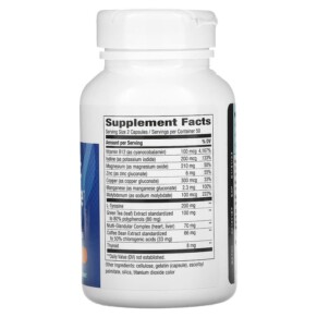Thành phần vi chất của Nature's Way Metabolic Advantage Metabolism 100 Capsules 763948043514