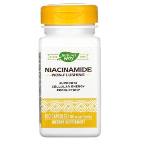 Thực phẩm chức năng Nature's Way Niacinamide Non-Flushing 500 mg 100 Capsules 033674404805