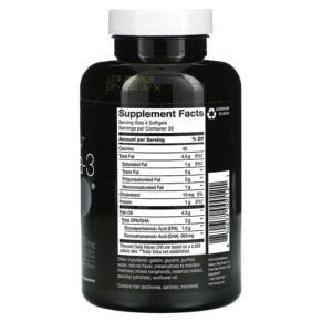 Thành phần vi chất của Nature's Way NutraSea hp Omega-3 Extra Strength Lemon 120 Softgels 850652000121