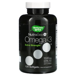 Thực phẩm chức năng Nature's Way NutraSea hp Omega-3 Extra Strength Lemon 120 Softgels 850652000121