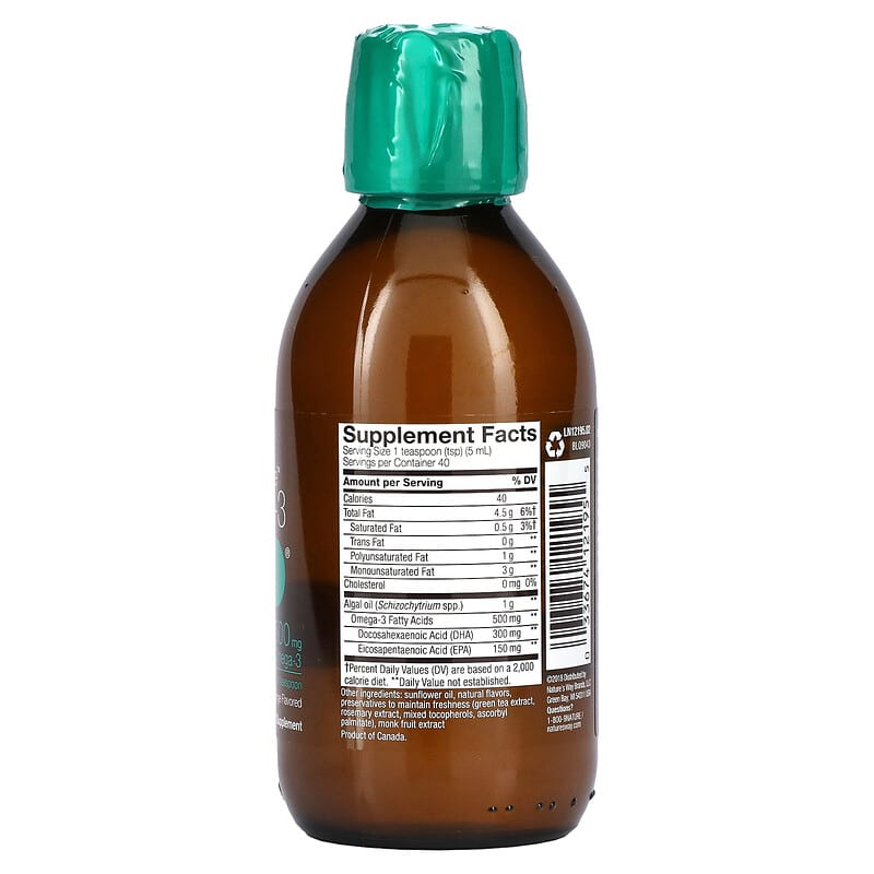 Nature's Way NutraVege Omega-3 Plant Strawberry Orange 500 mg 6.8 fl oz (200 ml) 2 Thành phần vi chất của Nature's Way NutraVege Omega-3 Plant Strawberry Orange 500 mg 6.8 fl oz (200 ml) 033674121955