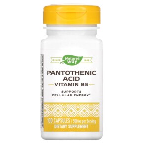 Thực phẩm chức năng Nature's Way Pantothenic Acid Vitamin B5 250 mg 100 Capsules 033674404911