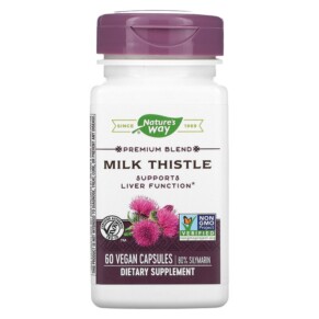 Thực phẩm chức năng Nature's Way Premium Blend Milk Thistle 60 Vegan Capsules 033674624005