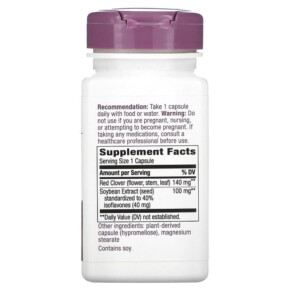 Thành phần vi chất của Nature's Way Premium Blend Soy Isoflavones 100 mg 60 Vegan Capsules 033674641002