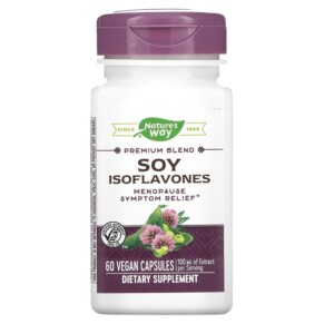 Thực phẩm chức năng Nature's Way Premium Blend Soy Isoflavones 100 mg 60 Vegan Capsules 033674641002