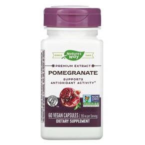 Thực phẩm chức năng Nature's Way Premium Extract Pomegranate 350 mg 60 Vegan Capsules 033674153857