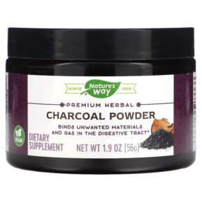 Thực phẩm chức năng Nature's Way Premium Herbal Charcoal Powder 1.9 oz (56 g) 033674121139