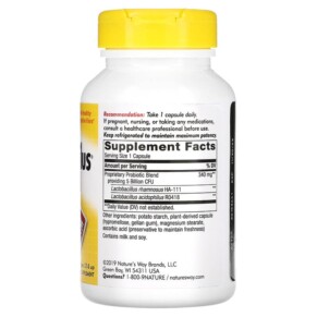 Thành phần vi chất của Nature's Way Primadophilus Original Ages 12 & Up 5 Billion CFU 180 Vegetarian Capsules 033674068502