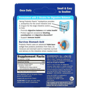 Thành phần vi chất của Nature's Way Probiotic Pearls Acidophilus 90 Softgels 763948042999