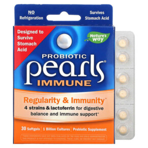 Thực phẩm chức năng Nature's Way Probiotic Pearls Immune Regularity & Immunity 30 Softgels 763948044030