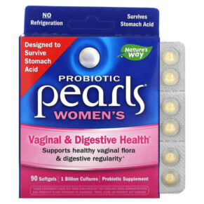 Thực phẩm chức năng Nature's Way Probiotic Pearls Women's Vaginal & Digestive Health 90 Softgels 033674139509