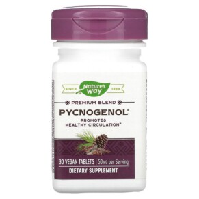 Thực phẩm chức năng Nature's Way Pycnogenol 50 mg 30 Vegan Tablets 033674451519