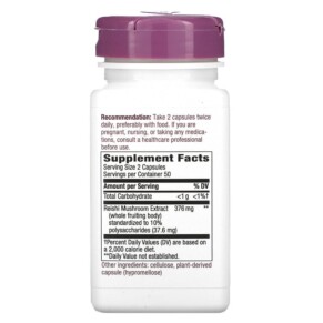 Thành phần vi chất của Nature's Way Reishi Mushroom 188 mg 100 Vegan Capsules 033674627006