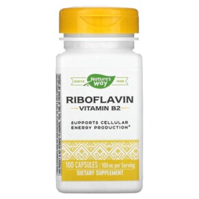 Thực phẩm chức năng Nature's Way Riboflavin Vitamin B2 100 mg 100 Capsules 033674404218