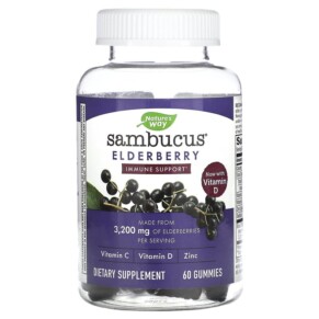 Thực phẩm chức năng Nature's Way Sambucus Elderberry 60 Gummies 033674104866