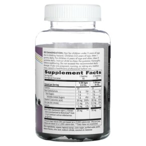 Thành phần vi chất của Nature's Way Sambucus for Kids Standardized Elderberry Gummies 60 Gummies 033674122853