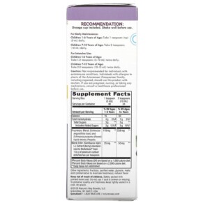 Thành phần vi chất của Nature's Way Sambucus for Kids Standardized Elderberry Immune Syrup 8 fl oz (240 ml) 033674153598