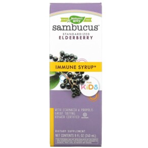 Thực phẩm chức năng Nature's Way Sambucus for Kids Standardized Elderberry Immune Syrup 8 fl oz (240 ml) 033674153598