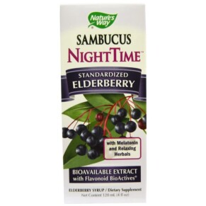 Thực phẩm chức năng Nature's Way Sambucus NightTime Standardized Elderberry 4 fl oz (120 ml) 033674105320