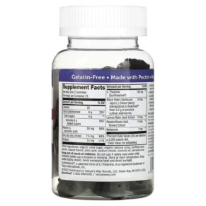 Thành phần vi chất của Nature's Way Sambucus Sleep + Immune with Melatonin & L-Theanine 50 Gummies 033674134962