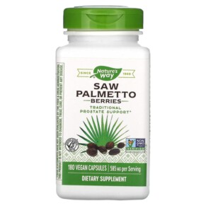 Thực phẩm chức năng Nature's Way Saw Palmetto Berries 585 mg 180 Vegan Capsules 033674167588