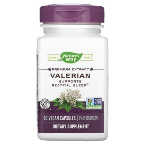 Thực phẩm chức năng Nature's Way Valerian 110 mg 90 Vegan Capsules 033674634004