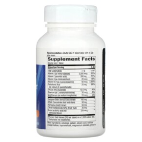 Thành phần vi chất của Nature's Way ViraPlex Wellness Support with Elderberry Concentrate 80 Tablets 763948013586