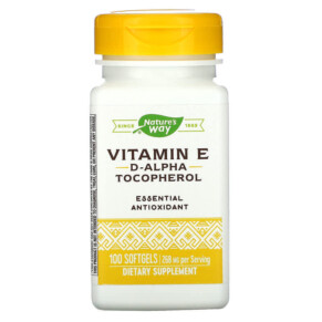 Thực phẩm chức năng Nature's Way Vitamin E 400 IU 100 Softgels 033674402115