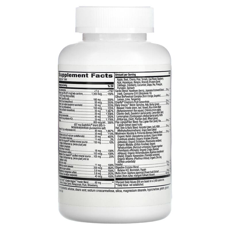 Nature's Way Women's Ultra Potency Complete Multivitamin 150 Tablets 2 Thành phần vi chất của Nature's Way Women's Ultra Potency Complete Multivitamin 150 Tablets 033674137185