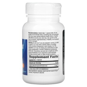 Thành phần vi chất của Nature's Way Youthful You DHEA 5 mg 60 Veg Capsules 763948050062