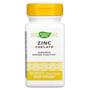 Thực phẩm chức năng Nature's Way Zinc Chelate 30 mg 100 Capsules 033674410912
