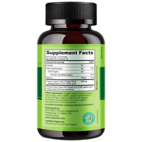 Thành phần vi chất của NATURELO Apple Cider Vinegar Gummies 60 Vegan Friendly Gummies 628110628640